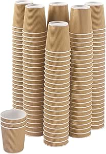 Disposable Ripple Paper Coffee Cups 12oz