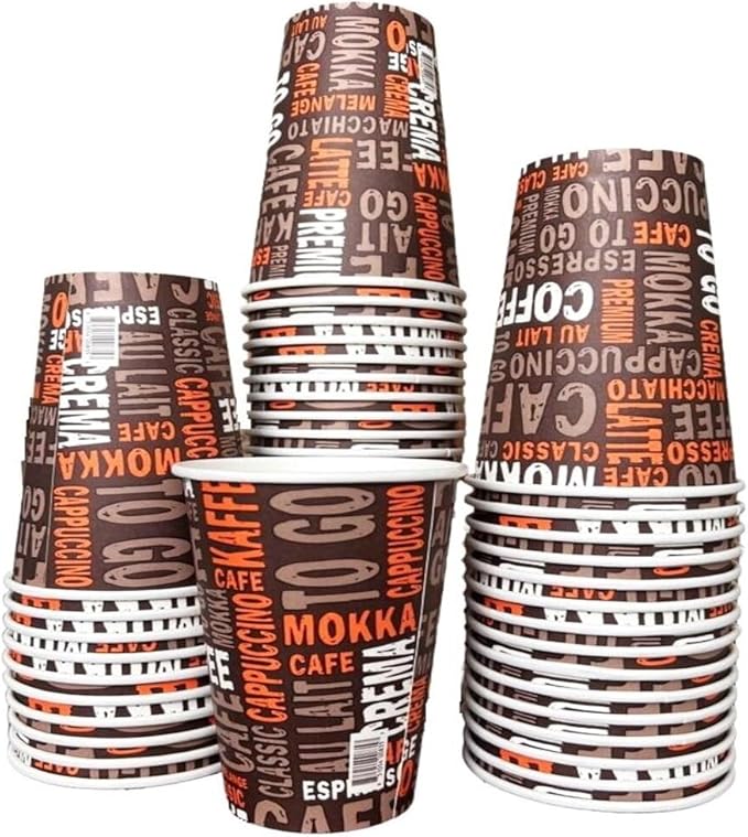 8oz disposable coffee cups (Pack 50)