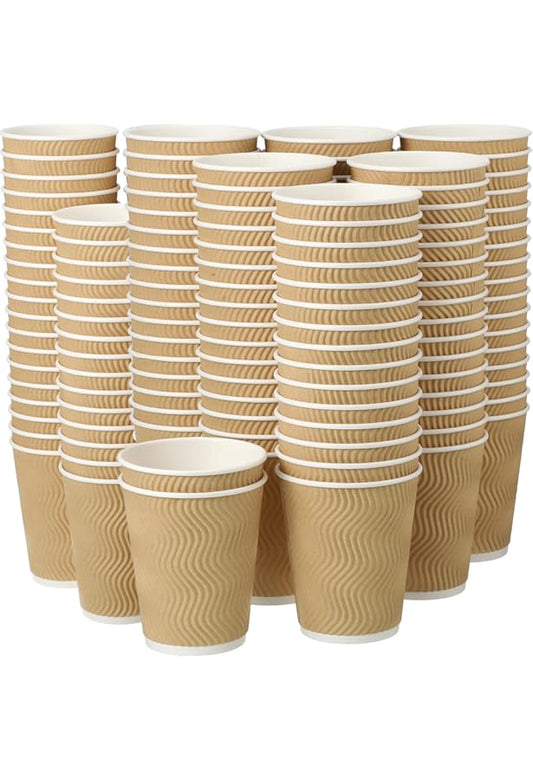 Disposable Ripple Paper Coffee Cups