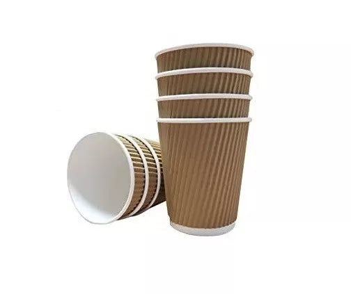 Disposable Ripple Paper Coffee Cups